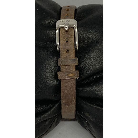 Fossil Georgia ES3060 Women Brown Leather Analog Dial Quartz Genuine Watch KS734 - Picture 6 of 12